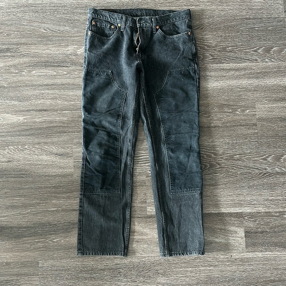 Vintage Double Knee Carpenter Levi’s Black - Picture 1 of 4